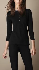 Long Sleeve Check Collar Polo Shirt Fashion Clothes Long Sleeve