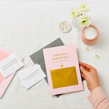 The message written in the greeting card disappears right. Hidden Feelings Foiled Secret Message Card By Martha Brook Notonthehighstreet Com