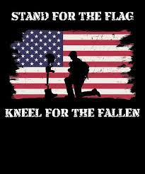 Maybe you would like to learn more about one of these? Stand For The Flag Kneel For The Fallen Digital Art By Grace Collett