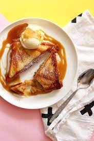Brown Butterscotch Apple Jaffle The Sugar Hit Recipe Sandwich Maker Recipes Food Dessert Sandwich