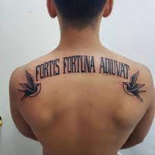 Tattoos artists studios events locations blog login. Fortis Fortuna Adiuvat La Fortune Favorise Les Audacieux Tattoos For Guys Back Tattoos For Guys Rib Tattoos For Guys