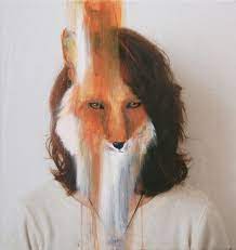 Concept of fashion and animal, pets rights. Animal Heads Human Bodies By Charlotte Caron Ben Halsall