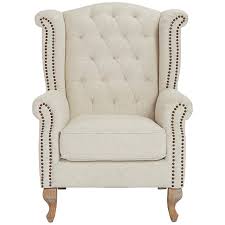 The quality and craftmanship are superb. Williamsburg Natural Linen Tufted Traditional Wingback Armchair 10m58 Lamps Plus