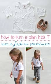 5 Easy Ways To Transform A Plain Kids T Shirt Into A Mini Fashion Statement Ehow Fun Shirt Ideas Kids Tshirts Kids Fashion