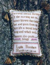 Details About Handwork The 1814 Lydia Boreham Sampler Cross Stitch Chart Reproduction Rare