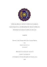 Tindak Pidana Minum Minuman Keras Khamar Dalam Prespektif Hukum Pidana Positif Dan Hukum Pidana Islam Kim Lib Ummgl