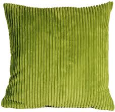 Blending elements of texture with utterly divine design, this perfect pillow will effortlessly craft an incomparable sense of style in your space. Wide Wale Corduroy 18x18 Apple Green Throw Pillow From Pillow Decor