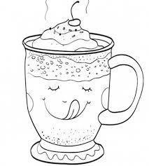 Candy coloring pages to print candy candy coloring pages … Hot Chocolate Coloring Page Coloring Home