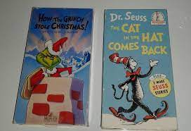 Dr Seuss The Cat In The Hat Comes Back Grinch Who Stole Christmas Vhs Tapes Ebay Seuss Movies For Sale Grinch Who Stole Christmas