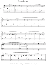 Greensleeves is a traditional english folk song. Piano Greensleeves Sheet Music 8notes Com