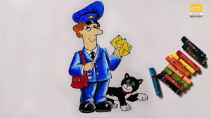 Series de dibujos animados, vídeos de dibujos infantiles entretenidos y educativos. How To Draw Postman Pat Ii Cartoondrawings Artjanag Cartoon Cat Drawing Postman Pat Cartoon Drawings