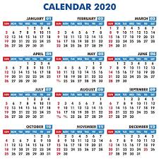 Scroll down to view the national list or choose your state's calendar. 2020 2020 Calendar Verat