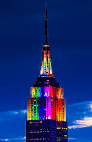 Empire State Rainbow New York City Celebrates Pride The Rainbow Empire State Building Empire State Building Empire State Rainbow