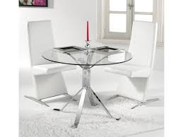 Otra opción seguramente menos utilizada pero no por eso menos atractiva, son las mesas redondas. Mesa De Cristal Transparente Redonda De Cocina O Centro De Salon