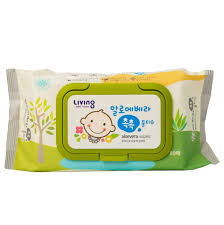 Khăn ướt Living Chok Chok Aloe Vera mềm mại, không xơ, an toàn (80 mi –  Sunrose.vn - TPCN Nhập khẩu Nhật Bản & Châu Âu