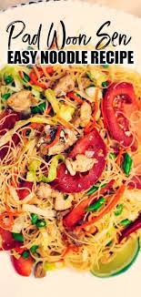 Pad Woon Sen Thai Glass Noodle Stir Fry Recipe Easy Cooking Recipes Noodle Recipes Easy Rib Recipes