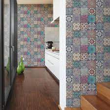 Introduce vibrant bold color and custom design into your home with our morrocan floor tiles that comes in a mix of decorative patterns, geometric designs and encaustic motifs. Moroccan Croatian Style Tile Effect Wallpaper Multicoloured Your 4 Walls
