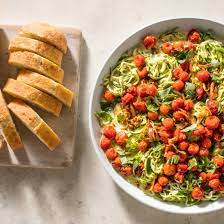 Maybe you would like to learn more about one of these? Zucchini Noodles With Roasted Tomatoes And Cream Sauce America S Test Kitchen