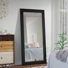 I had mentioned the possibility of using yellow on the tv frame, but i decided to use it on i still need to hang the mirror, and to do that, i'll use a hangman mirror hanger. Black Full Length Mirrors You Ll Love In 2021 Wayfair
