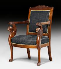 C1805 Fauteuil Aux Lions Ailees French Directory Empire By G Jacob Georges Jacob Maitr Antique Chairs Small Chair For Bedroom Dining Room Chairs Modern