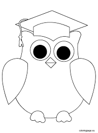 Owl Graduation Coloring Page Owl Coloring Pages Coloring Pages Graduation Cards Handmade