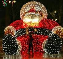 LED Christmas Lights String Lights Santa Claus Climbing Chimney Holiday  Outdoor Decoration Lights