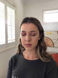 Thanks Madeline 💕 Today we did a soft glowing base with soft pink toned  eyes with a few individual lashes ✨ I used the Urban Decay Naked 3 palette  and Anastasia Beverley