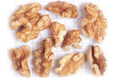 available sizes of shelled california walnuts