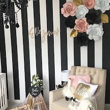 Black White And Gold Is Pretty Much Never A Bad Idea We Needed A Strong Cup Of Coffee And A Seriousl Gold Nursery Baby Girl Room Black White And Gold Bedroom