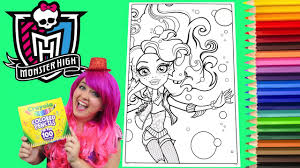 Se flere idéer til malebøger, tegninger, tegning. Coloring Monster High Clawdeen Wolf Giant Coloring Book Page Colored Pencil Kimmi The Clown Youtube