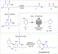 Batch and Continuous Flow Total Synthesis of Cannabidiol ...