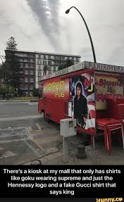 There S A Kiosk At My Mall That Only Has Shirts Like Goku Wearing Supreme And Just