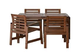 Ikea applaro table and 4 folding chairs, outdoor, brown. The 2 Best Patio Dining Sets Under 800 Reviews By Wirecutter
