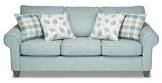 Scarlett Chenille Sofa - Marine The Brick