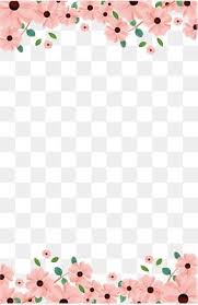 Vector Hand Painted Flower Borders Vector Hand Painted Flower Borders Png And Vector Flower Png Images Flower Border Png Flower Border