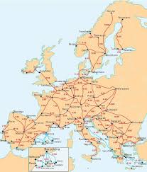 Interrail Map With Travel Times Between Popular Destinations Europetraintravel Interrail Map Europe Train Train Travel