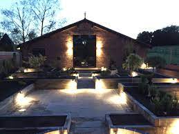 A clever outdoor lighting scheme adds drama and lights the way, allowing. New Oak Railway Sleeper Raised Beds