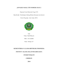 Soal ukg kelas tinggi dan kunci jawaban panduandapodik id. Doc Jawaban Soal Uts Nomor 1 Dan 2 Ratih Maryani Academia Edu