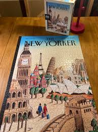 Nypc puzzles are made in the usa and are lovely quality. New Yorker Cover Art By New York Puzzle Company Harder Than Expected I Was Impressed By The Quality Of The Pieces And Shape Variety 10 10 Jigsawpuzzles