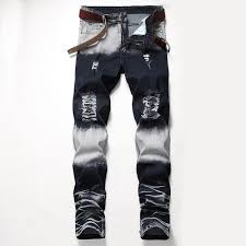 2019 2019 New Fashion Hole Jeans Mens Spring Stretch Denim Pants Large Size Trend Mens Pants More Size 28 40 42 44 From Moussy 45 94 Dhgate Com