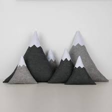 7 awesome mountain themed nurseries — alphadorable | custom nursery art and decor. Mountain Cushion Snowy Mountain Felt Pillow Kids Grey Decorative Room Cushion Children S Adventure Themed Nursery Decor Scandi Monochrome Theme Buy Online In Botswana At Desertcart 173180557