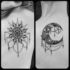 Sun and moon may be one of your ways to remind yourself to balance extremes of your emotions. Sun Moon Sister Tattoos Tattoos For Daughters Sun Tattoos Friendship Tattoos