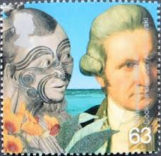 Stamp: Captain Cook and Maori (Captain James Cook's voyages) (United  Kingdom of Great Britain & Northern Ireland(Millennium Series 2