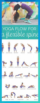 Yoga Flow For A Flexible Bendy Spine Free Pdf Print Out This Yoga Flow And Do It At Home To Promote A Healthy Spine Yoga Flow Flexibility Workout Yoga Poses