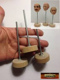 M01131 Morezmore 3 Mini Clay Doll Head Storage Stands Small 1 12 1 6 Clay Dolls Doll Head Dollhouse Christmas