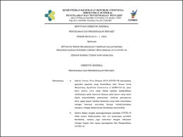 Tentang petunjuk teknis penerimaan peserta didik baru ra, mi, mts, ma dan mak tahun pelajaran 2021/2022. Sk Dirjen Nomor Hk 02 02 4 1 2021 Tentang Petunjuk Teknis Pelaksanaan Vaksinasi Dalam Rangka Penanggulangan Pandemi Covid 19