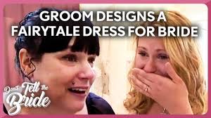 Groom designs a Fairytale dress for Bride! 🤧, 📺 FOLLOW FOR MORE:  https://www.facebook.com/donttellthebride/ , ▶️ SUBSCRIBE FOR MORE:  https://www.youtube.com/c/donttellthebride
