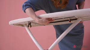 Dalykate ironing board cover clips, 4pcs elastic ironing board pad braces fasteners bed sheet holders sofa clamp tablecloth grippers suspenders with protective scorch mesh cloth. How To Adjust The Height Of Size D Brabantia Ironing Board Brabantia Youtube