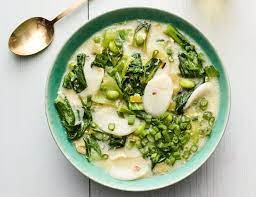 Rice Cake Soup With Bok Choy And Edamame Recipe Nyt Cooking Recipe Edamame Recipes Rice Cake Soup How To Cook Rice