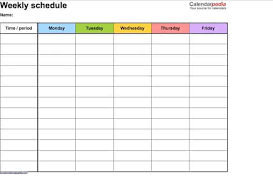 24 Free Daily Schedule Templates Daily Planners Word